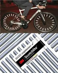 Produktbild: Speichenreflektoren (mit ORIGINAL 3M™-Reflexmaterial) super hell I mit StVZO Zulassung I einfache Montage I Fahrrad Speichen Reflektoren I Fahrrad Reflektoren I Katzenaugen Alternative (72 Stück)