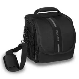 Produktbild: Pedea Kameratasche Essex für Spiegelreflexkamera DSLR SLR Fototasche für DLSM Systemkamera Objektive und Zubehör mit Regenschutzhülle, Gr. M grau