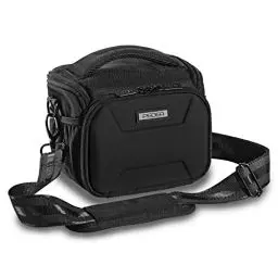 Produktbild: Pedea Kameratasche Guard für Spiegelreflexkamera DSLR SLR Fototasche für DLSM Systemkamera mit Zubehör und Objektiven inkl. Regenschutzhülle, Gr. L schwarz