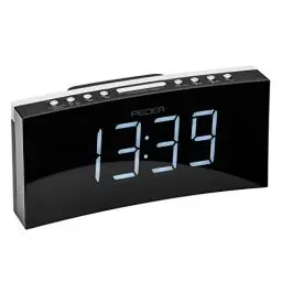 Produktbild: PEDEA Digital Radio-Wecker | Projektionsuhr mit LED-Anzeige und lauter Dual-Alarm Clock für Tiefschläfer | Lichtwecker ohne Ticken, Uhren-Radio als Tisch-Uhr, schwarz