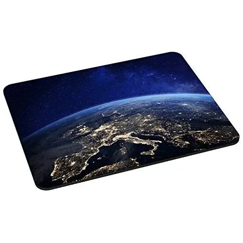 Produktbild: PEDEA Gaming und Office Mauspad - 220 x 180 mm - mit vernähten Rändern und Rutschfester Unterseite, Space Night