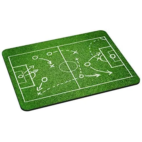 Produktbild: PEDEA Gaming und Office Mauspad - 220 x 180 mm - mit vernähten Rändern und rutschfester Unterseite, Soccer