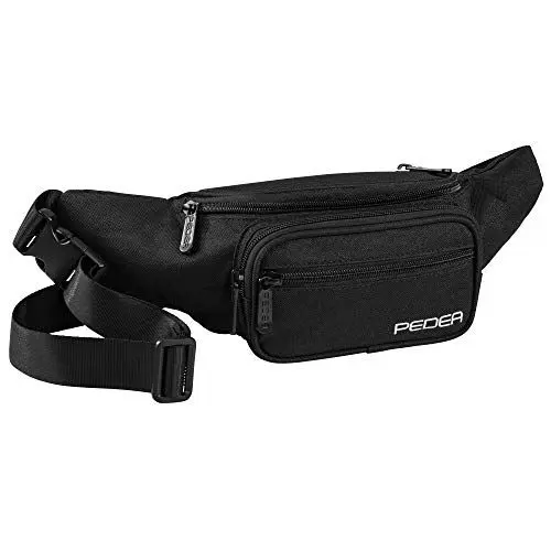 Produktbild: PEDEA Gürteltasche *Trend* wasserdichte Bauchtasche Hüfttasche mit Reißverschluss für Damen und Herren, Gr. M schwarz