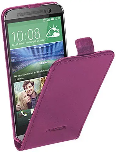 Produktbild: Pedea 32260073 Echtleder Tasche für HTC One M8 Mini lila