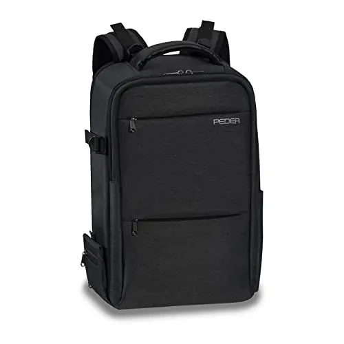 Produktbild: Pedea DSLR-Kamerarucksack *Noble* Fotorucksack für Spiegelreflexkameras mit wasserdichtem Regenschutz und variabler Inneneinteilung, anthrazit