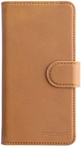 Produktbild: Pedea Echtledertasche Book Cover Premium für Apple iPhone XIR, Hellbraun