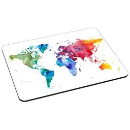 Produktbild: Pedea Gaming und Office Mauspad - 220 x 180 mm - mit Vernähten Rändern und Rutschfester Unterseite, Color World
