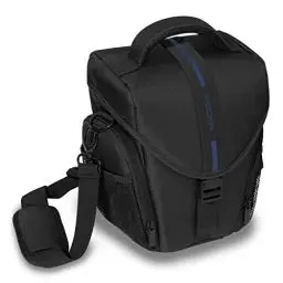 Produktbild: Pedea Kameratasche Essex für Spiegelreflexkamera DSLR SLR Fototasche für DLSM Systemkamera Objektive und Zubehör mit Regenschutzhülle, Gr. L gelb