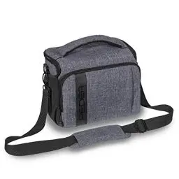 Produktbild: Pedea Kameratasche Fashion für Spiegelreflex DSLR SLR Spiegelreflexkamera Fototasche für DLSM Systemkamera mit Regenschutzhülle für Zubehör und Objektive, Gr. XL grau