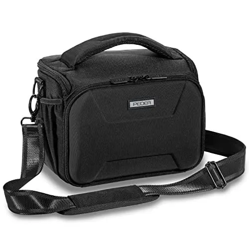 Produktbild: Pedea Kameratasche Guard für Spiegelreflexkamera DSLR SLR Fototasche für DLSM Systemkamera mit Zubehör und Objektiven inkl. Regenschutzhülle, Gr. XL schwarz