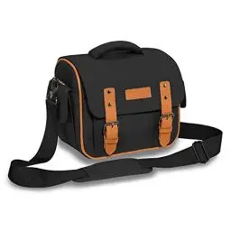 Produktbild: Pedea Kameratasche Vintage für Spiegelreflexkamera DSLR SLR Fototasche für DLSM Systemkamera mit Zubehör und Objektiven inkl. Regenschutzhülle, Gr. XL schwarz