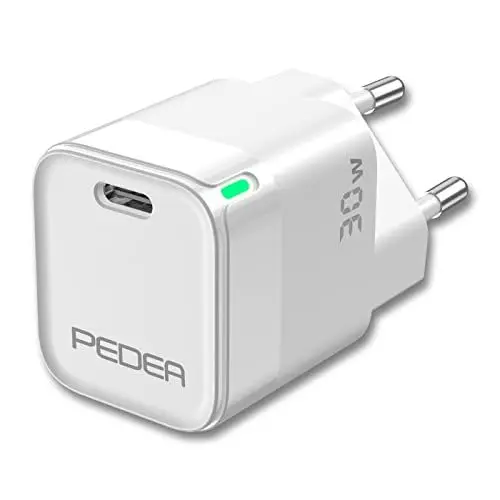 Produktbild: Pedea Mini Dual Schnellladegerät 30W PD GaN Typ C, weiß