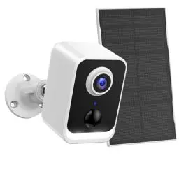 Produktbild: PEEIPM Überwachungskamera Aussen Akku WLAN, Kamera Überwachung Aussen Solar, Farb-Nachtsicht, KI-Erkennung, 2-Wege-Gespräch, IP66 wasserdicht, SD-Karte/Cloud-Speicher