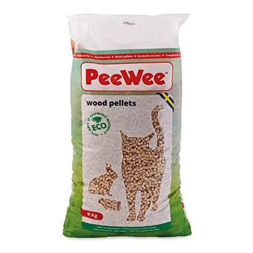 Produktbild: PeeWee 14 L / 9 KG Holzstreu Katzenstreu Einstreu Bio Öko Streu Pellets