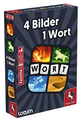 Produktbild: Pegasus Spiele 18323G - 4 Bilder 1 Wort - Das Kartenspiel