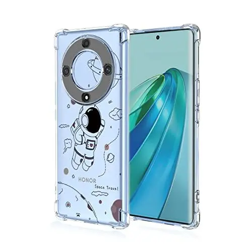Produktbild: PEIYE Transparent Hülle für Honor X9a / Magic5 Lite 5G (Magic 5 Lite 5G), Handyhülle Durchsichtig Weich TPU Silikon Schutzhülle Mit Geprägtes das Muster -A019