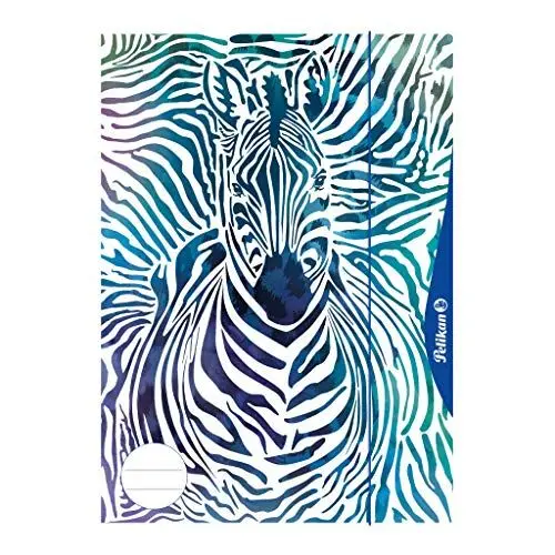 Produktbild: Pelikan 240406 Kombisammelmappe (Sammelmappe und Zeichenblock), A4, Motiv: Zebra, 1 Stück
