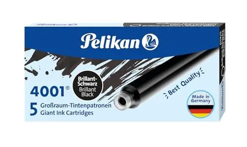 Produktbild: Pelikan 310615 Tintenpatronen 4001 GTP/5, 5-er Pack, brillant-schwarz