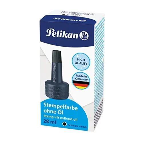 Produktbild: Pelikan 351197 Stempelfarbe 4K, ohne Öl, 28 ml, schwarz, 28 ml (1er Pack)