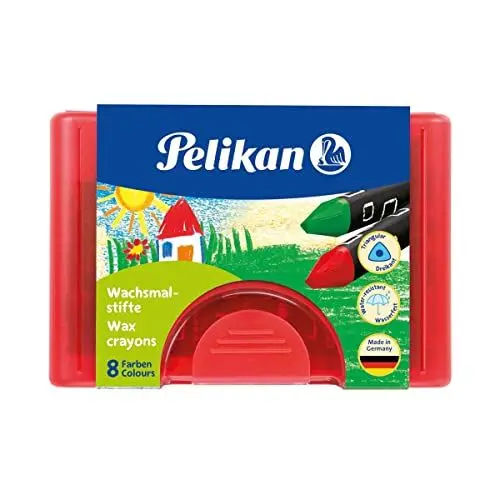 Produktbild: Pelikan 722942 - Wachsmalstifte 665 / 8d dreieckig, wasserfest