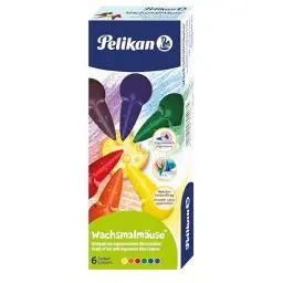 Produktbild: Pelikan 804073 Wachsmalmäuse, Gelb, Rot, Blau, 1 Stück (1er Pack)