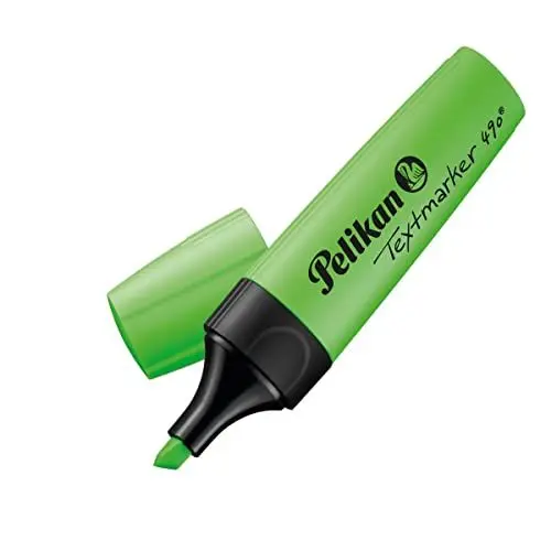 Produktbild: Pelikan 814096 Textmarker 490, Leuchtgrün, 10 Stück in Faltschachtel