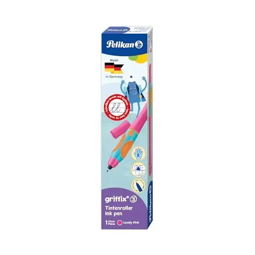 Produktbild: Pelikan griffix Tintenroller, Tintenschreiber für Rechtshänder, Lovely Pink, 1 Stück