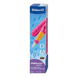 Produktbild: Pelikan 970962 Schulfüller Pelikano Junior, Feder A für Rechtshänder, pink/transzulent
