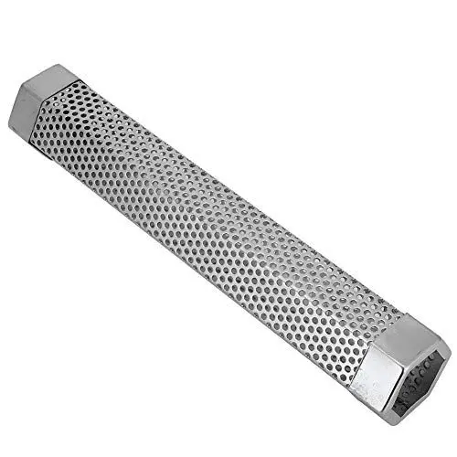 Produktbild: Pellet-Räucherrohr, 12-Zoll-Räucherrohr für Pelletgrill, Holzpellet-Räucherrohr, vertikales Räuchergerät, Pellet, Edelstahl, BBQ-Räucherrohr für den Außenbereich (Sechseckig)