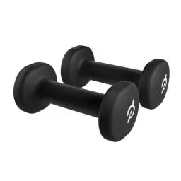 Produktbild: Peloton Hanteln, 2er Set, für Männer und Frauen, rutschfeste Beschichtung, Kurzhanteln, Krafttraining, Workouts, Schwarz, 1,4 kg