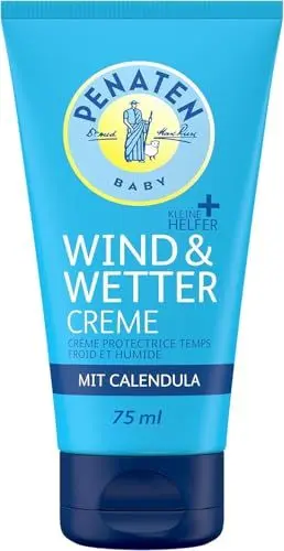 Produktbild: PENATEN Wind & Wetter Creme (75 ml), Baby Hautpflege mit Schutz bei kalter & feuchter Witterung, schützende Babypflege Creme mit reichhaltiger Calendula pflegt die Haut und bildet eine Schutzbarriere