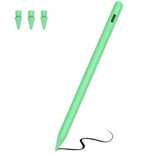 Produktbild: Pencil 2. Generation für iPad 2018-2023, 10 Mins Schnellladung Stylus Stift für iPad 9. & 10. Generation Hochpräzise, Neigung& Palm Rejection Stift für iPad Pro/Air/Mini
