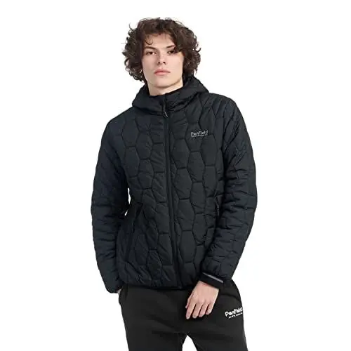 Produktbild: Penfield Jacke mit Reißverschluss Hudson Script Hexagonal Quilt