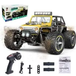 Produktbild: PENGBU RC Ferngesteuertes Auto ab 8 6 5 4 Jahre, Auto Ferngesteuert ab 6 8 Jahre, Monstertruck ferngesteuert ab 6 Jahre, 1/22 RC Auto Kinder mit Fernbedienung 2.4GHz All Terrain Wasserdicht (2 AKKU)