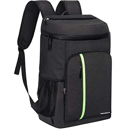 Produktbild: PENGDA Kühlrucksack Groß - 30L Kühltasche Rucksack Isoliert Picknicktasche Wasserdichten Ultraleicht Picknick Rucksack Damen Herren Cooler Bag für Camping, BBQ, Wandern, Picknick (Schwarz)