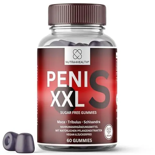 Produktbild: PENI XXL S Original von NUTRA4HEALTH® Natürliches Präparat für den aktiven Mann - mit Maca, Schisandra, Tribulus Terestris und Astragalus Membranaceus