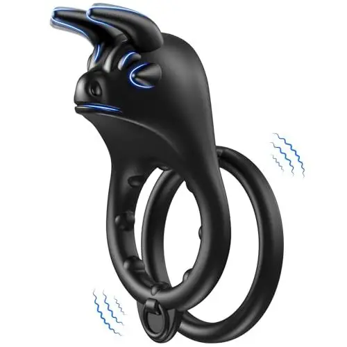 Produktbild: Penisring Vibrator Sex Spielzeug für Die Paare, Cock Ring Sexspielzeug für Paare Extrem Sex Erotisches Vibratorensets Männer, Bulle Penis Ring Vibration Sex Toys, Penisringe Vibrierender Cockring
