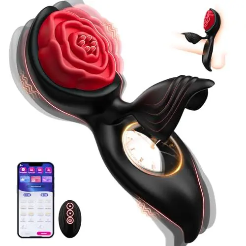 Produktbild: Penisring Vibrator mit Klitoris Hoden Stimulator Penis Ring Vibratoren Sex spielzeug für die paare Cockring mit 9 Vibrationsmodi Sex Spielzeug für die Männer Solo erotisches sexspielzeug für paare