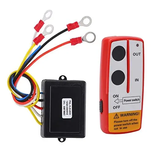 Produktbild: PENO Seilwinde 12V Mit Funkfernbedienung, Elektrische Seilwinde 12V 24V 75ft Drahtloses Fernbedienungs Winden Kit Manueller Schalter für LKW Jeep ATV SUV