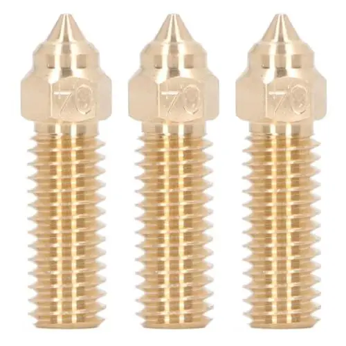 Produktbild: PenRux 3D-Druckerdüsen, 3 Stück Messing-Extruderdüsen mit M6-Gewinde, 3D-Druckerdüsen-Set für K1, Anycubic Vyper, Kobra, Sovol Sv06 Plus, Sv07, 3D-Drucker-Zubehör (1,75/0,4