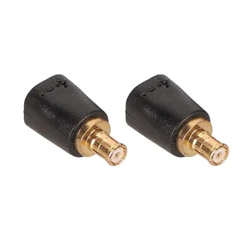 Produktbild: PenRux A2DC auf 0,78 mm 2-poliger Adapter, professioneller A2DC auf 0,78 mm Adapter Kopfhörerkabelanschluss für Audio Technica CKS1100 E40 E70 LS200 LS300 LS400 CKR90 CKR100 LS50 LS70