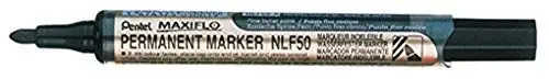 Produktbild: Pentel 737858 Permanentmarker Maxiflo Rundpsitze, schwarz