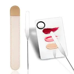 Produktbild: Penubuy Edelstahl Make-up Paletten, Kosmetische Palette und Spatel Kosmetik Set, Picasso Makeup Spatula und Make up Mischpalette(SS)