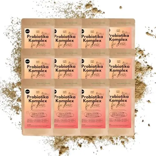 Produktbild: People who Kaer Probiotika Komplex Pulver für Hunde, 12X 200g - Darmflora Hund aufbauen, Darmbakterien für Hunde, Darmsanierung Hunde Ergänzungsmittel, Darmgesundheit