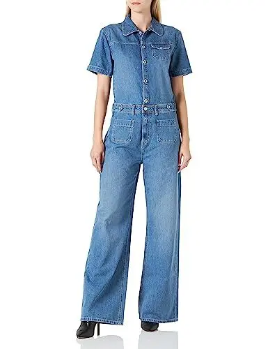 Produktbild: Pepe Jeans Damen Evelyn Jumpsuit, Blue (Denim), S