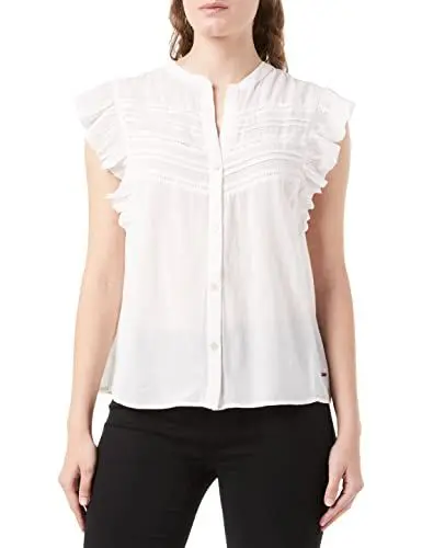 Produktbild: Pepe Jeans Damen Fiala Hemd, Weiß (Weiß), S EU