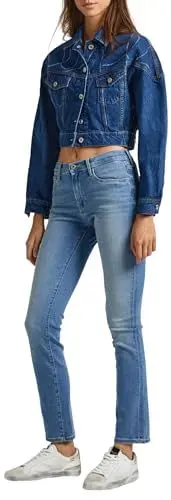 Produktbild: Pepe Jeans Damen High Waist Slim PL204589 Jeans, Blue (Denim-MI6), 28W / 30L