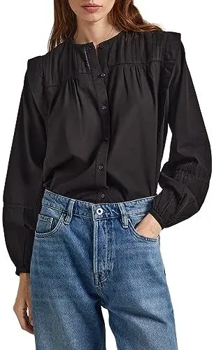 Produktbild: Pepe Jeans Damen Jaxie Blouse, Black (Black), XL