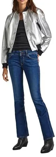 Produktbild: Pepe Jeans Damen Low Waist Slim Flared PL204596 Jeans, Denim, 28