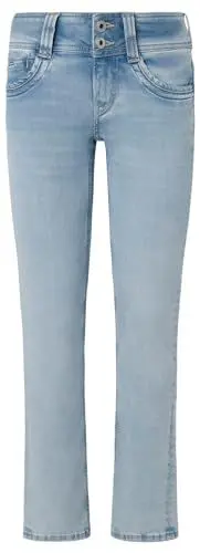 Produktbild: Pepe Jeans Damen Slim Jeans Lw, Blau (Denim-XW4), 29W / 32L